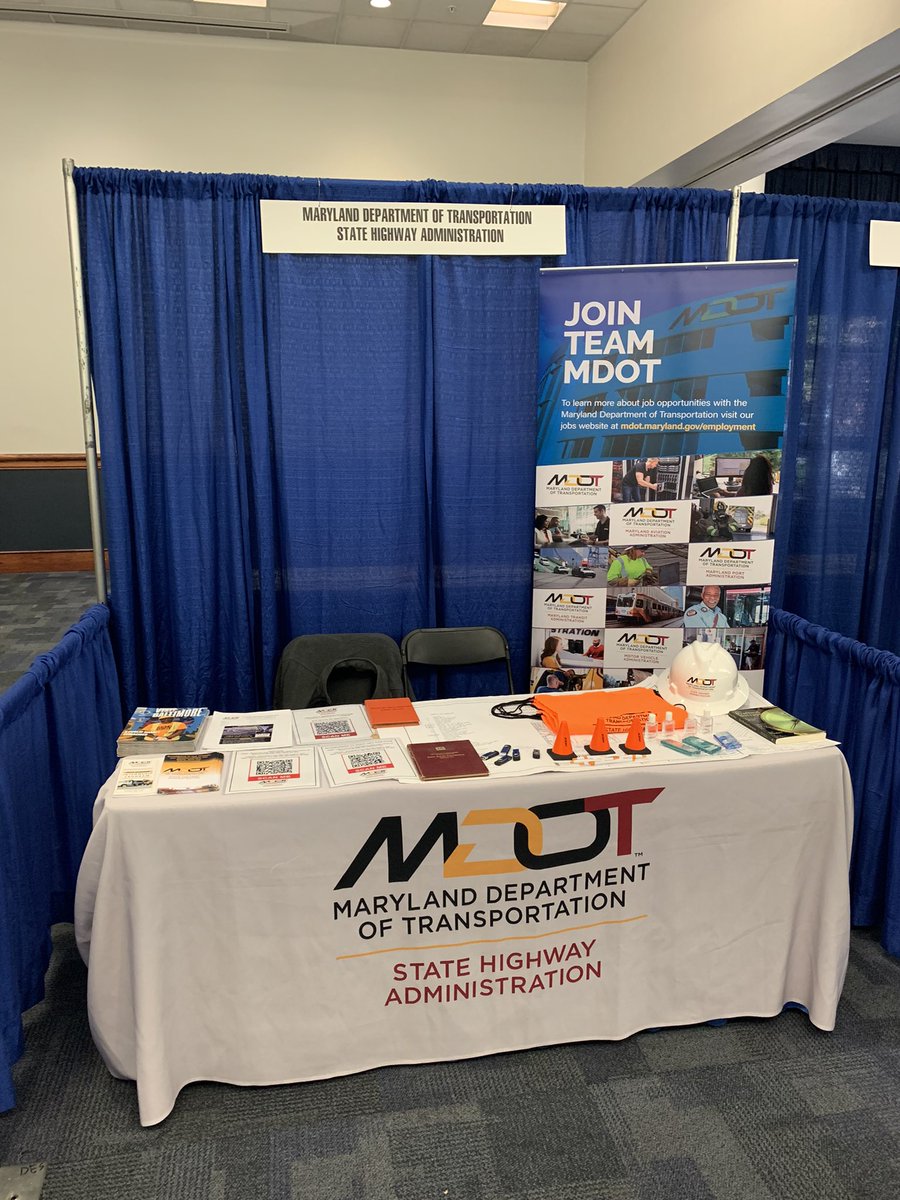 Currently in Norfolk VA representing <a href="/MDSHA/">MD State Highway Adm</a> at the ODU career fair!