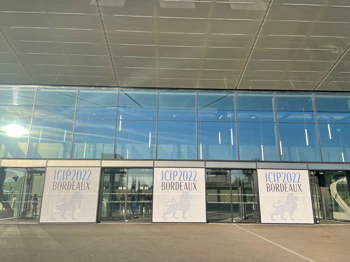 BordeauxMeeting's tweet photo. Bordeaux is pleased to host the 29th IEEE ICIP, from 16 to 19 October 2022 at the Palais 2 l'Atlantique.

We thank our ambassadors Yannick Berthoumieu and Jean-Pierre Da Costa for their involvement.
#IMS #BEAM #P2A #palaisdelabourse #hangar14 #IEEE #ICIP2022 https://t.co/s5yS6YRhEO