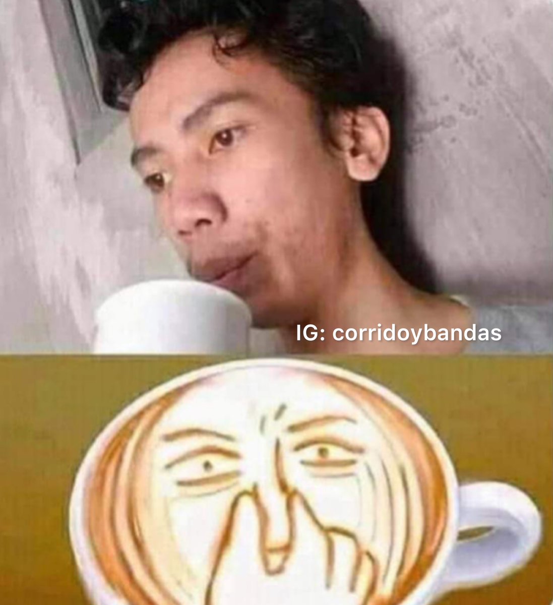 corridosybandas's tweet photo. El café cuando lo soplas por la mañana.. https://t.co/V03rJDe9Yp