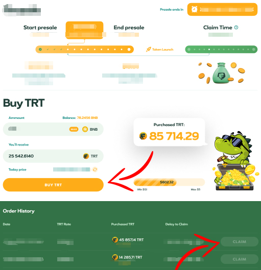 🦖Private sale explanation🦖
🏅There will be 1 round of private sale. Everyone can take part in it(means no white lists)
❓Why it is called private sale = because after purchase your tokens will be locked for a while.(lock time based on purchase time)
#bnb #tyrexvpn #bsc #presale