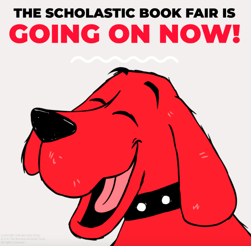 It’s here! Our school’s Scholastic Book Fair has begun! Students will be scheduled time to browse and shop at our fair from October 17th to October 20th.
FAMILIES ARE WELCOME! Wednesday and Thursday night between 5:00-8:00pm
Scholastic Book Fair!