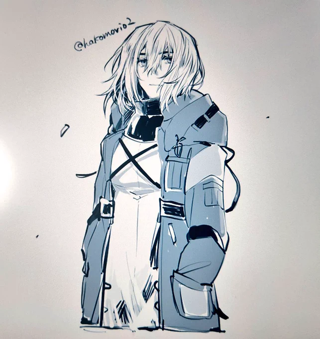 フォロイーさんがおっぱい欲しいということだったのでアニメ情報元に錬成してみたけど、髪を伸ばさんとケルシー先生のご親戚みたいになってしまって白目になった。 