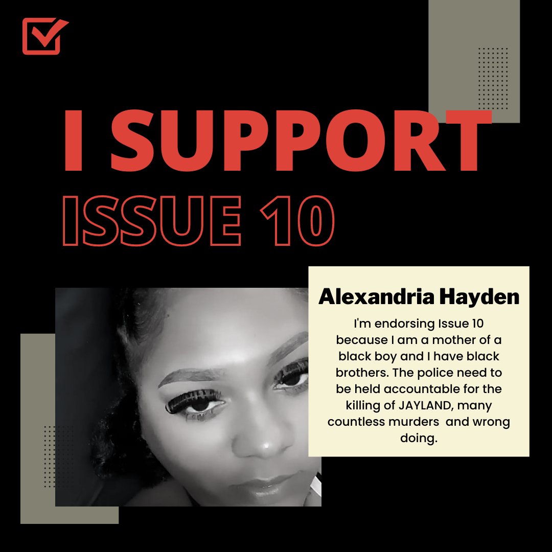 thefreedomBLOC's tweet photo. Akron Wins When You Vote Issue 10. See why members of the community are voting YES on ISSUE 10. #WinWith10 #JusticeforJayland #Issue10 #Vote4Issue10 #Issue10ForAkron https://t.co/hhlErz5Jxm