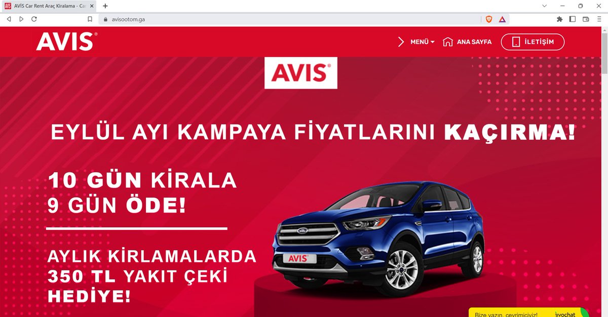 CatcherPhishing's tweet photo. 🎣Potential Phishing URL: hxxps://avisootom[.]ga
📌Target Domain: www[.]avis[.]com[.]tr
#phishing #AvisTürkiye #Avis #trcert @urlscanio @PhisScan @PhishStats @PhishFindR @_Firef0xx_ @ULTRAFRAUD @Sync_Pundit @ActorExpose @tdatwja @AvisFilo @ecarlesi @AvisTurkiye @TRCert https://t.co/Fg3SnGax2Q