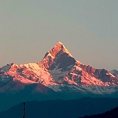 gurung_deepa's tweet photo. #NewProfilePic Cladded in crimson sun rays #MtFishtail https://t.co/6kT82LWFpW
