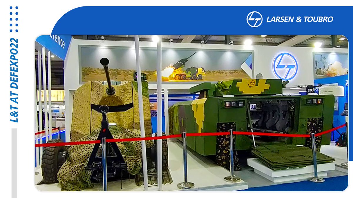 larsentoubro's tweet photo. Displaying #TheDecisiveEdge with our range of futuristic defence equipment, platforms, services, proudly made in India. Visit us at #DefExpo2022

#AatmanirbharBharat #TechnologyForSustainableGrowth https://t.co/TTjWHJpnWW