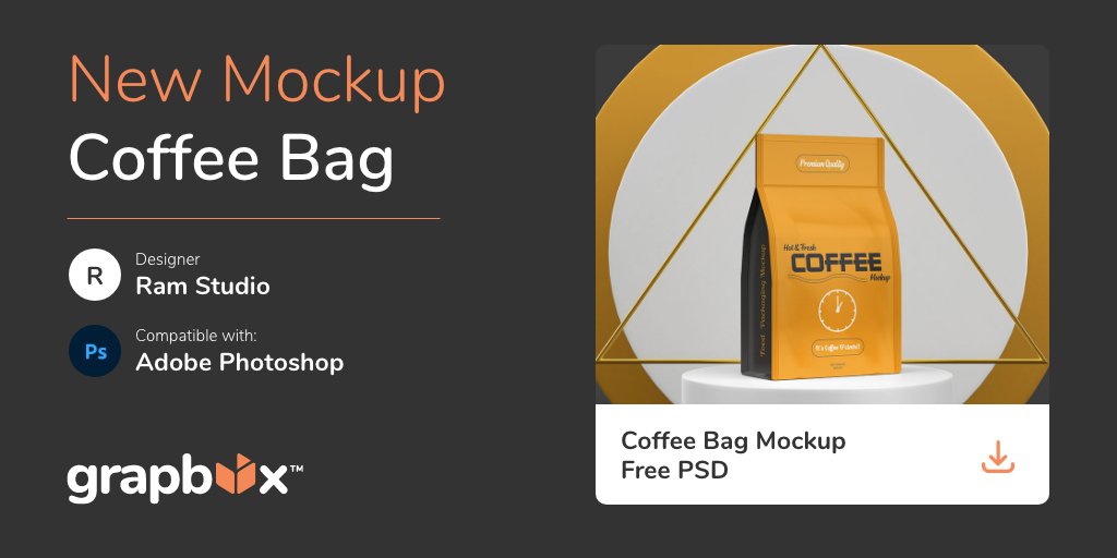 grapboxnet's tweet photo. New Mockup 🔥
#CoffeeBag Mockup Free PSD

Download Free: https://t.co/rNJFkutS6U
Buy $GRPX Token : https://t.co/NHUEcNBYod

#bnb #BSCGemsAlert #freebies #mockup #grapbox #grapboxtoken https://t.co/0IthTh8fIs