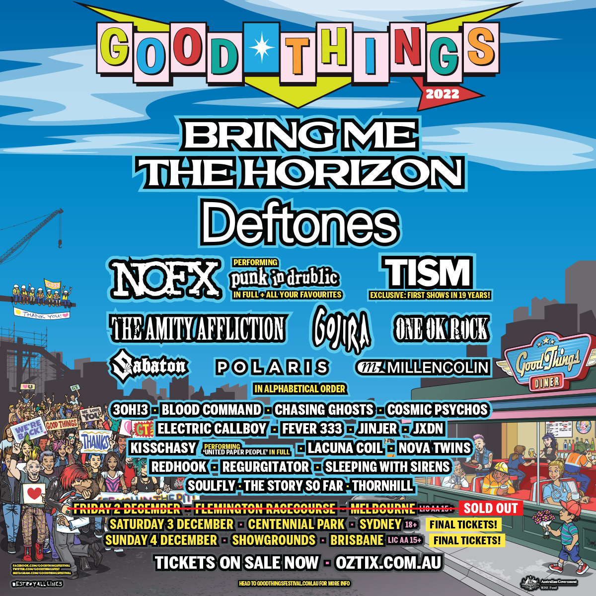 Gojira on Twitter "Good Things 2022 is now sold out in Melbourne! With