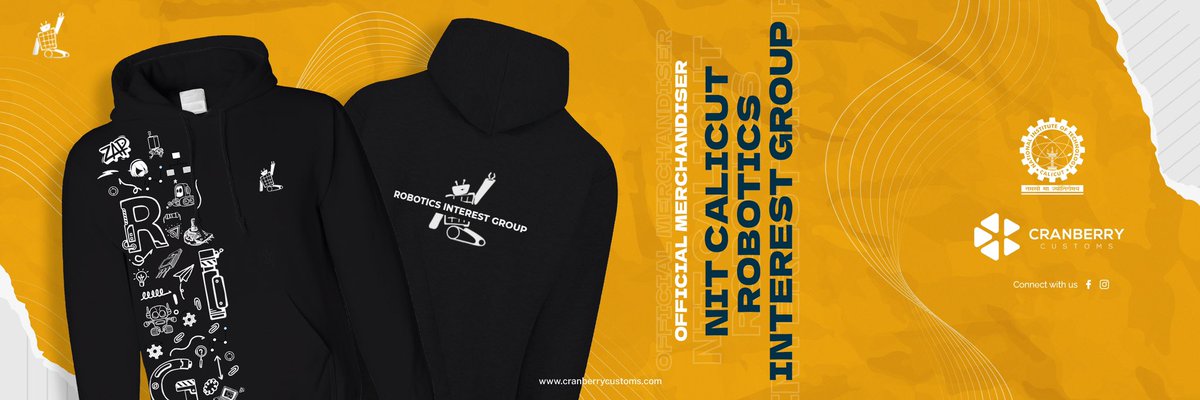 cranberrycustom's tweet photo. The journey of a tech learner is full of ups and downs, and workshops will help smooth things out to some point. We are so happy to be associated with robotics club of @nitcofficial as their merchandise partner.
.
.
#nitcalicut #tshirt #customized #goodies #custommerch https://t.co/hTFa7pF4ce