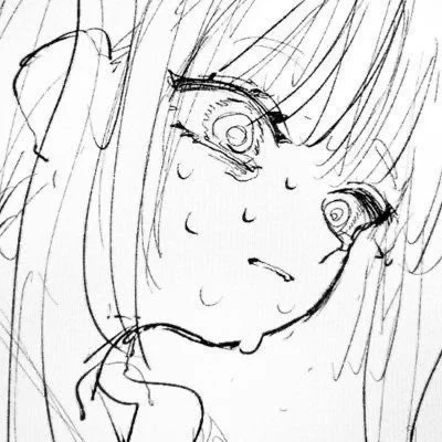 この絵がPinterestにあるんだけど、病み垢とか女子高生あたりに使われすぎ。いつ描いたのかも覚えてないんよ。下書きだし。 