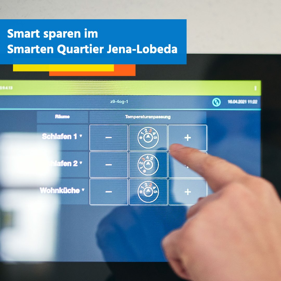 StadtwerkeJena's tweet photo. +++ Energie sparen #SmartesQuartierJenaLobeda +++

Durch #Sanierung und intelligente #Heizungssteuerung sparen die Mieter:innen im Smarten Quartier 30 % Wärme ein.  

Zu diesem Ergebnis kommt eine Untersuchung der @WHZ_Zwickau. 

👉 Alle Infos: https://t.co/TC2yoPSN5l https://t.co/KFdjYBx3cM