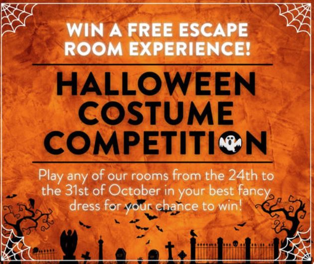 Get your best scares at <a href="/EscapeNewcastle/">Escape Newcastle</a>!
Play any of their rooms from the 24th  to the 31st of October in your best fancy dress for your chance to win!
Book your slot at thegatenewcastle.co.uk/whatson/hallow…