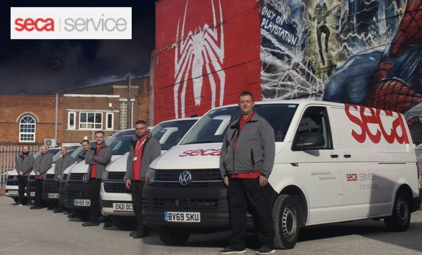 Our seca service superhero’s are here to take the heavy lifting out of your medical scales service requirements. All our vans are equipped with electronic tailifts ensuring we can transport the M1 certified test weights safely and scales can be tested to NAWI regs. #seca #service