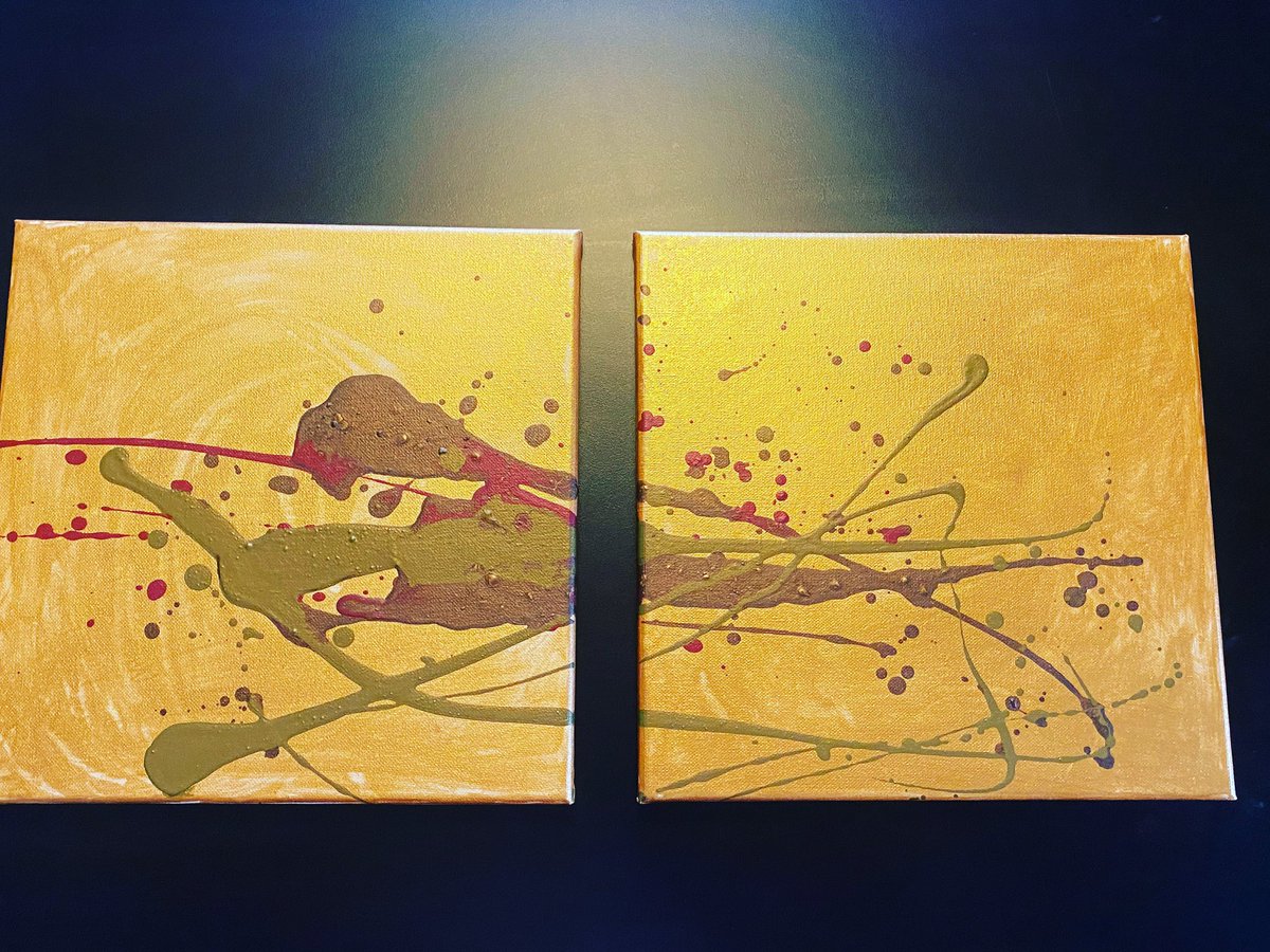 blindhottie's tweet photo. Nye malerier. Tvillingbilde. 🥰 Prøver nye teknikker 🥰 #art #blinddesign #blindart https://t.co/9Jd089DAO4