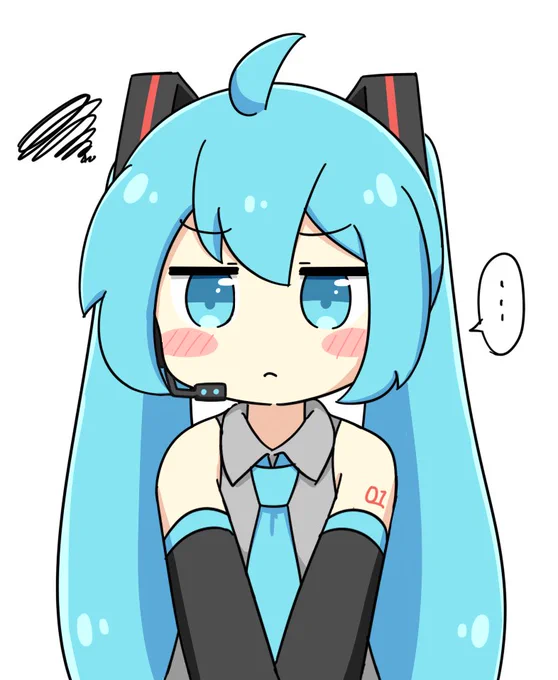 なんだか不機嫌なミクさん 