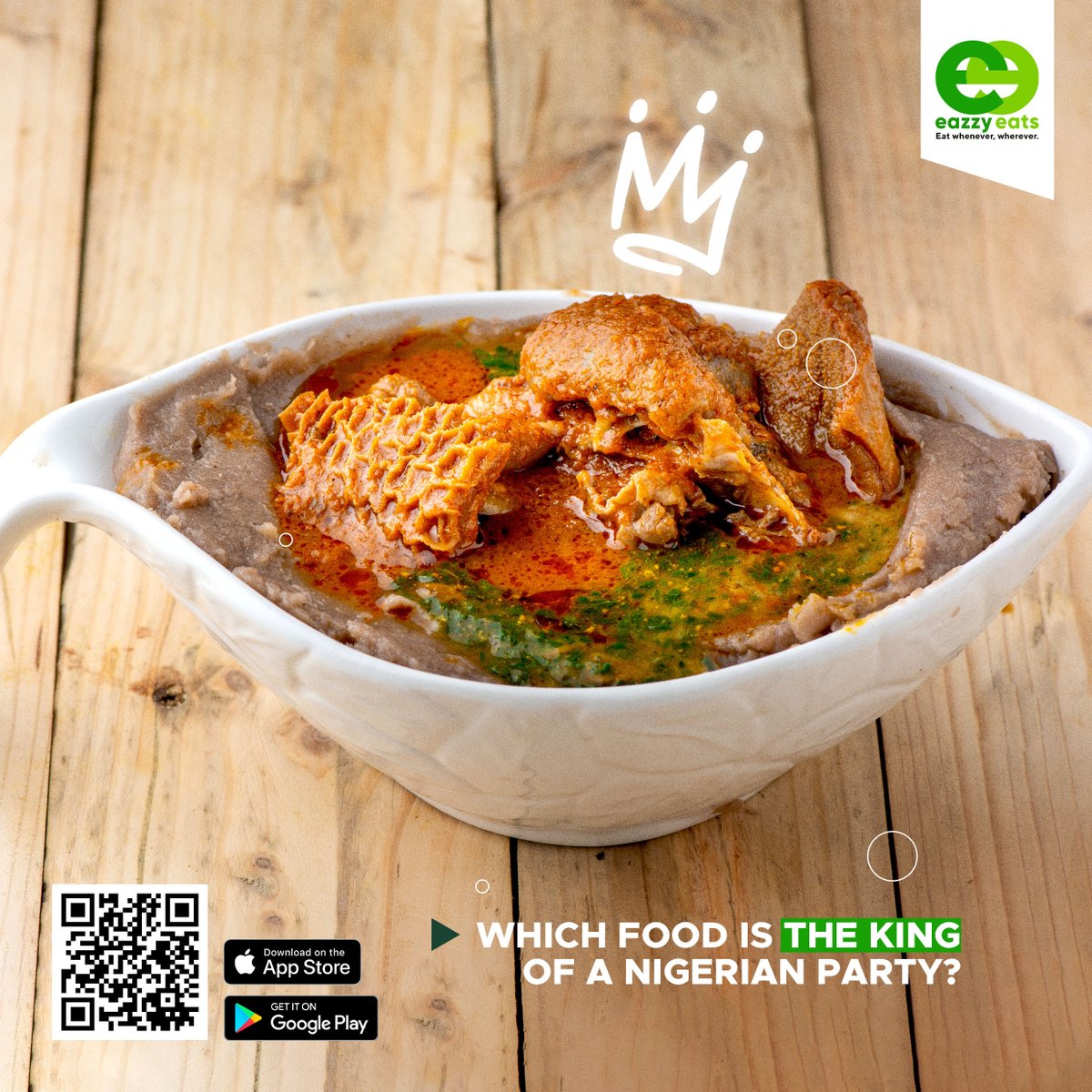 eazzyeats's tweet photo. Nigerians are no strangers to partying aka ‘owambe’. It is in the blood of almost every one of them.

Which Food is the King of Nigeria Parties?

#EazzyEats #OrderNow #FoodOrdering #OnlineMeals #OnlineRestaurants #funfacts https://t.co/WN80vkBc8D