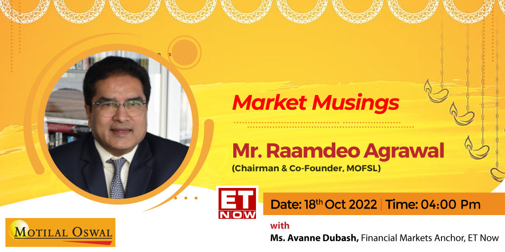 MotilalOswalLtd's tweet photo. Watch Mr. @Raamdeo Agrawal, Chairman & Cofounder, MOFSL in the Market Musings Diwali Special show with @avannedubash @ETNOWlive today at 4pm.
#Samvat2079 #Investorguidance #StockMarket #ThinkEquityThinkMO https://t.co/0OKcG59iE5
