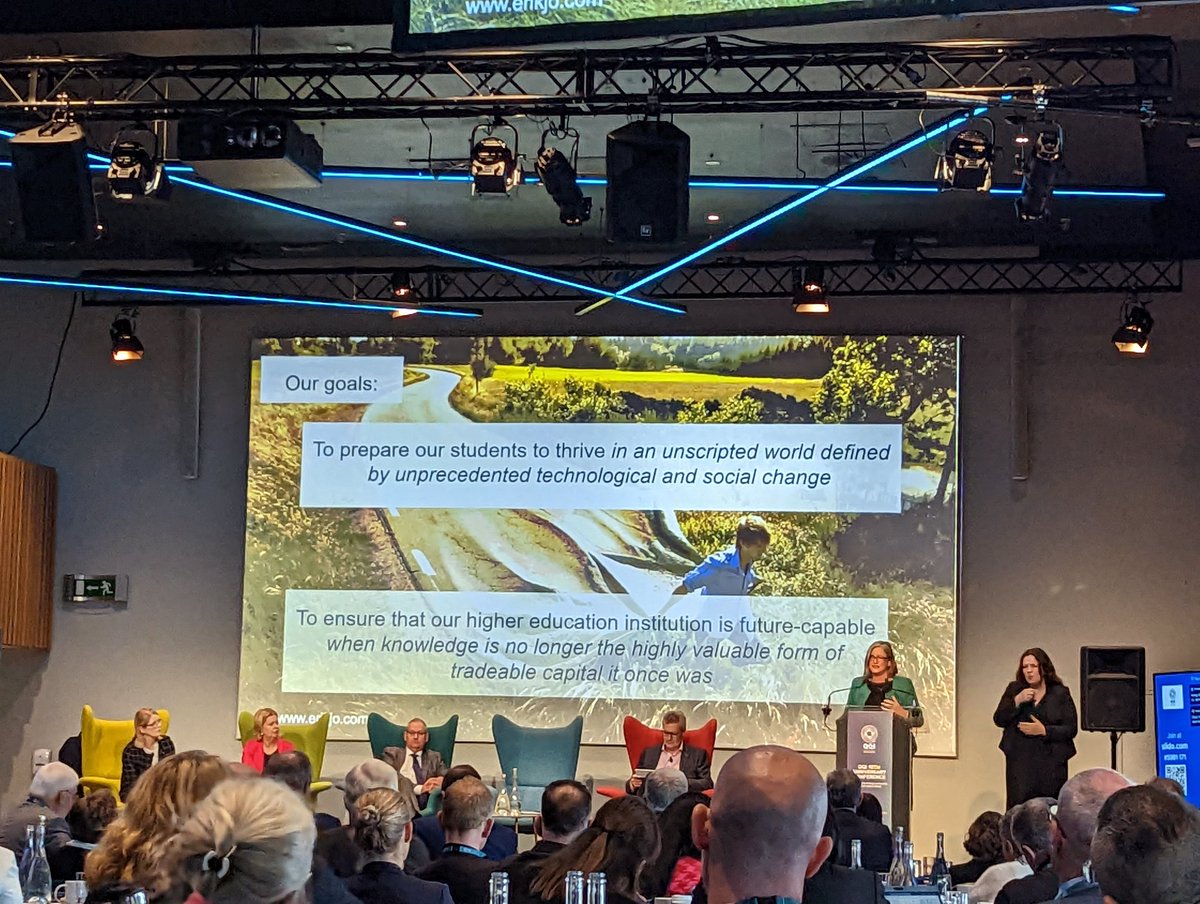 wcarey's tweet photo. Are our learning settings #futureproof or #futurecapable?
Nature of work changing, career mobility increasing, skills demanded more varied
Interesting to hear of @DCU role titled Transversal Skills Director"
Considering Digital Transformations #QQI10 https://t.co/vZZBpJ5Vlp