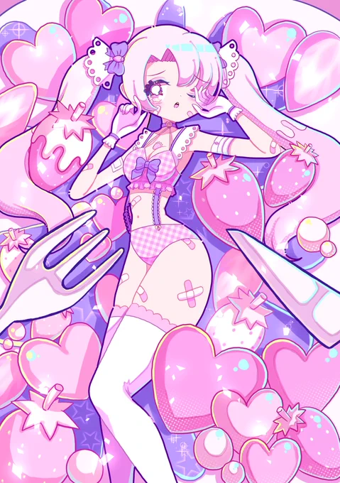 #あなたのぴんく色の作品を見せてください 