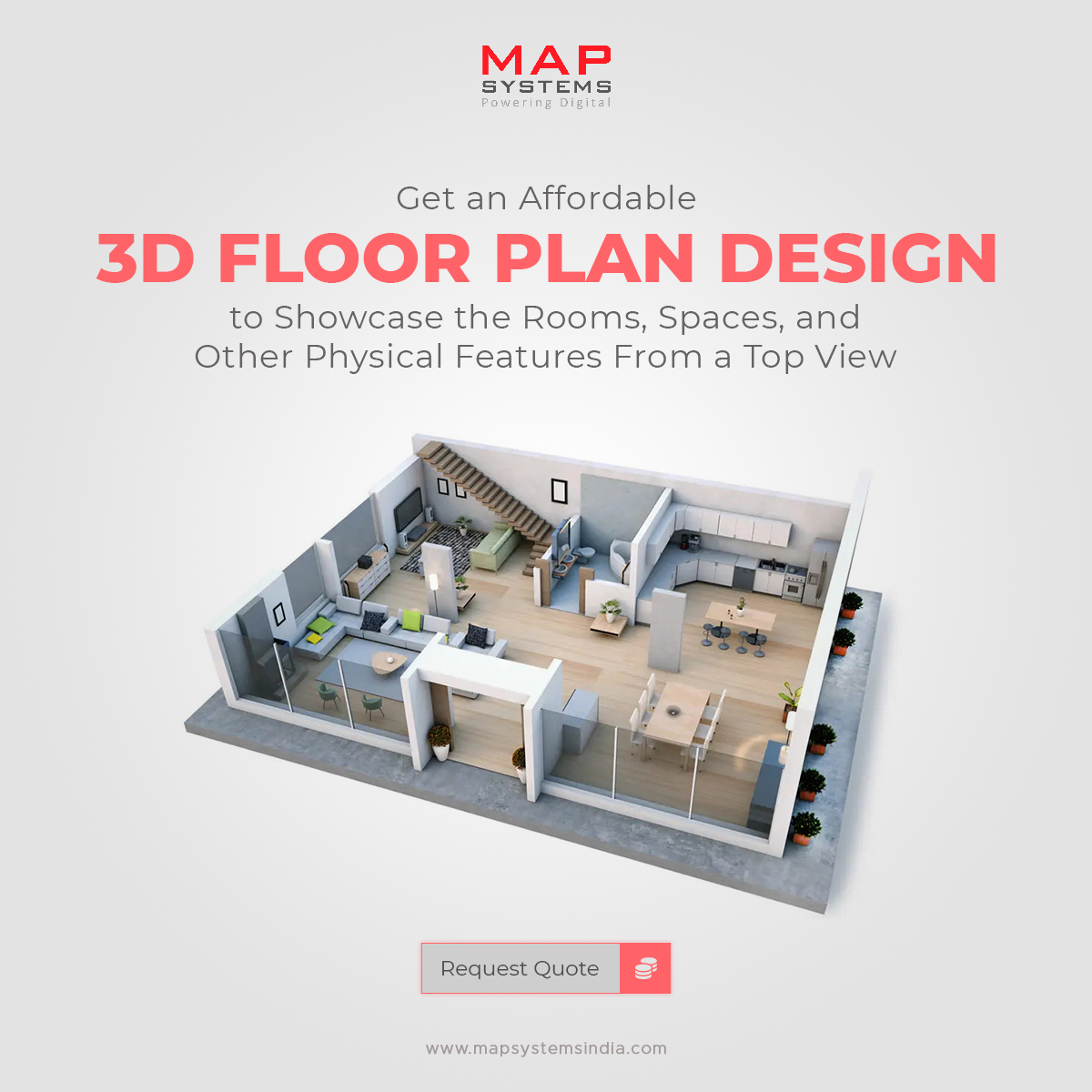 MapSystemsIndia's tweet image. We provide best-quality, custom architectural 3D floor plan design services for commercial and residential properties. 

Know more-&amp;gt; mapsystemsindia.com/3d-services/3d…

#mapsystems #3d #3ddesign #3ddesigner #3dfloorpaln #3ddesigncompany #3dmodleingcompany #3dfloorpalndesigner  #hireus