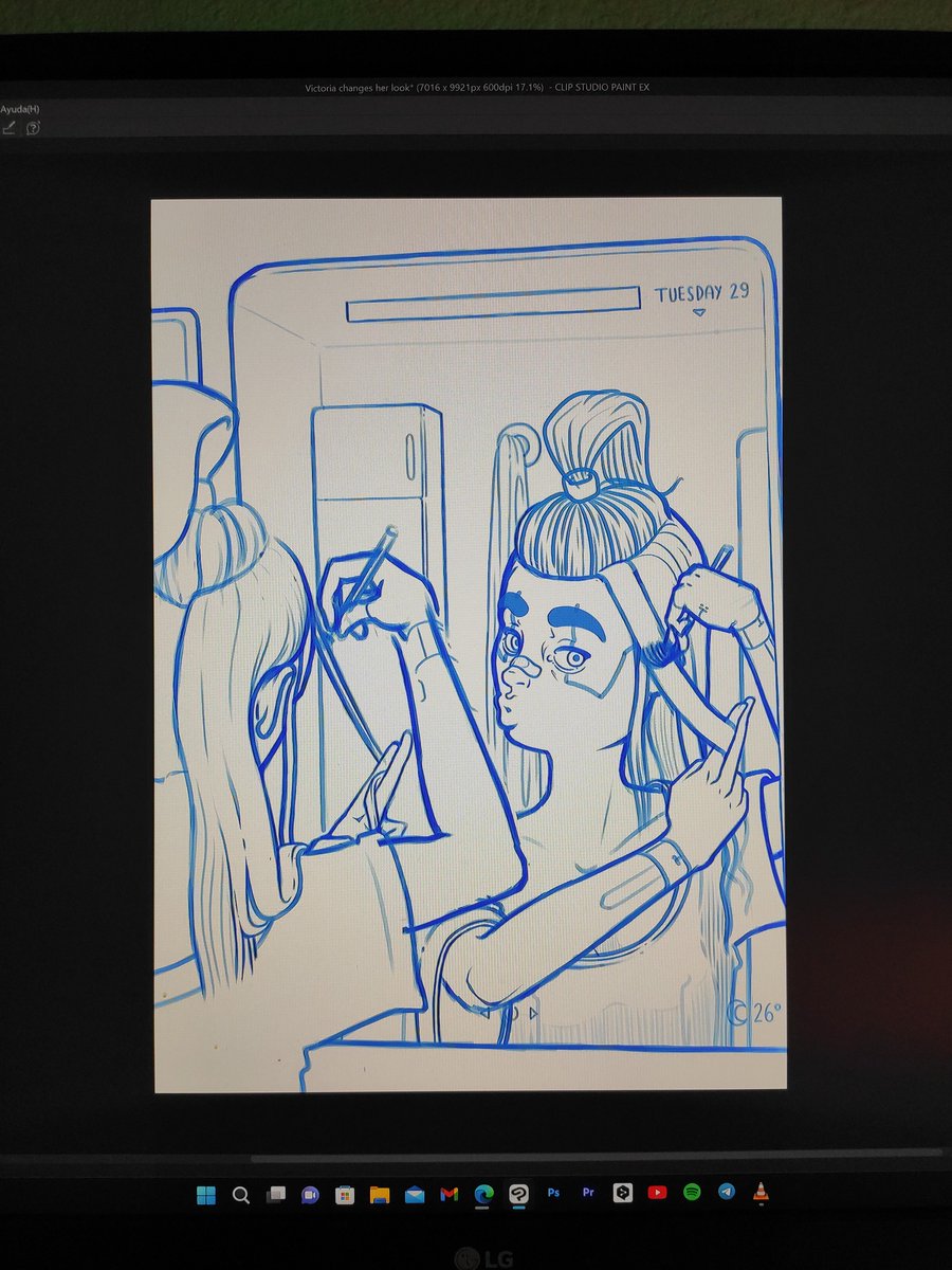 ToleStyle_Art's tweet photo. Sketch of the illustration I'm working on, a new scene of our friend Victoria.
#art #digitalart #artwork #illustration #drawing #sketching #bathroom #wip #mirror #changeoflook #reflex https://t.co/mRArRu7x0b