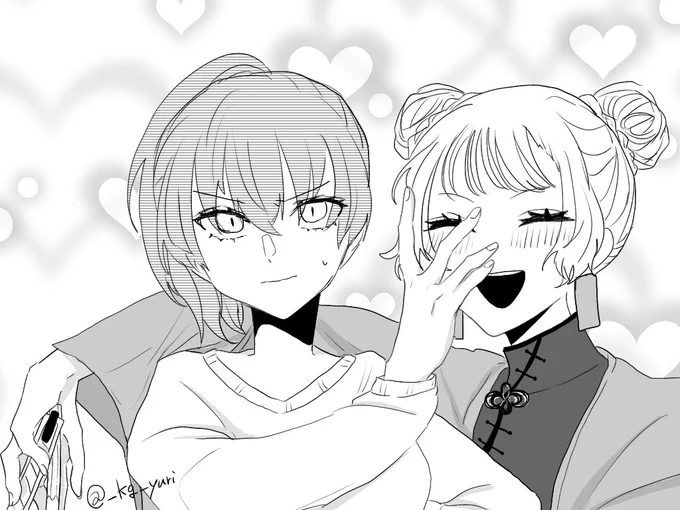 #創作百合
描きました❣️ 