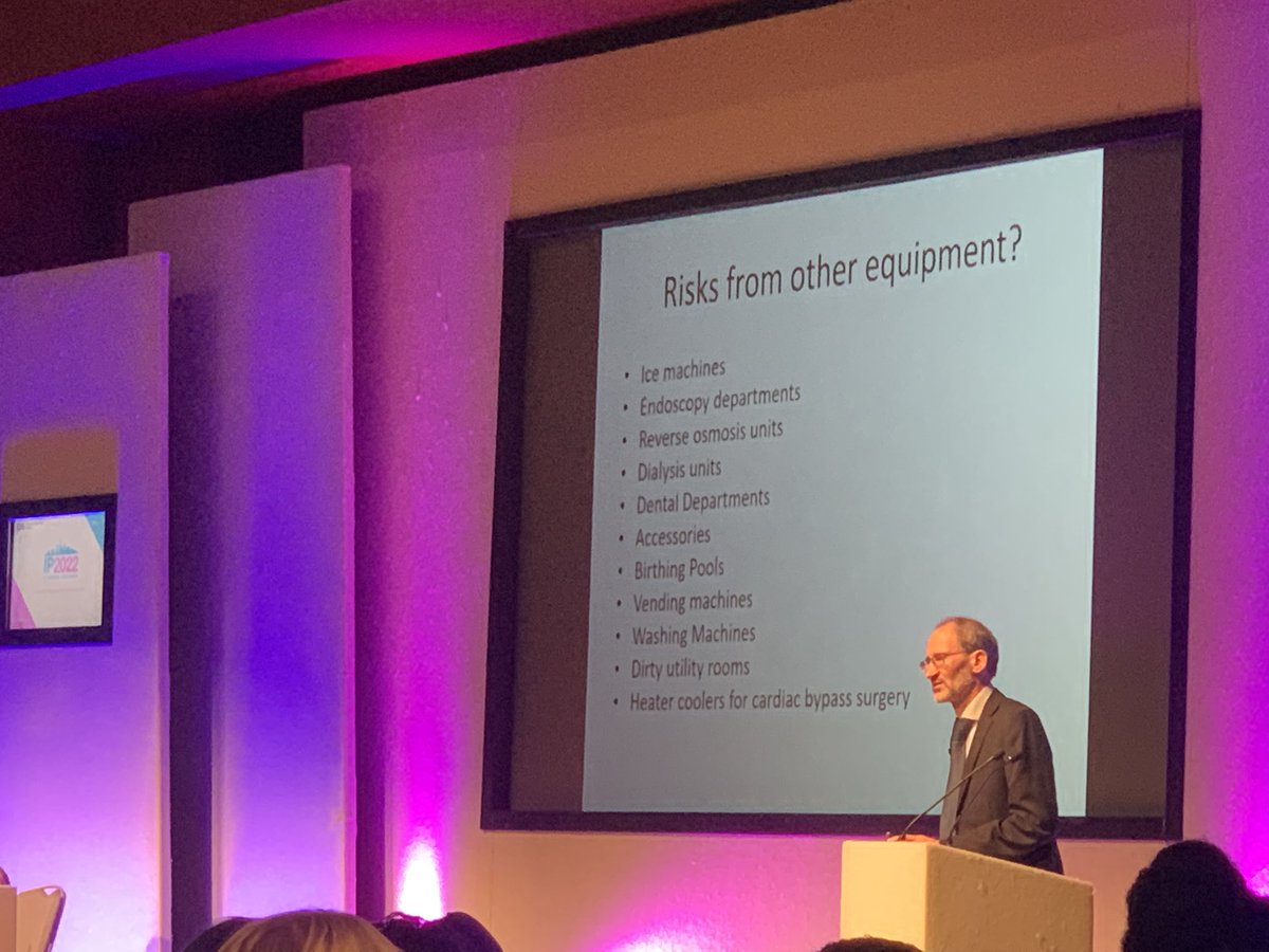 George_Olden's tweet photo. Clean hospitals (and indeed clean buildings in general) need clean water.
Brilliant and eye opening session from @biofilmjimmy on the importance of considering water management systems and infrastructure when thinking building #IPC
#IP2022Conf #CleanMatters #water https://t.co/mZkNo36rfN