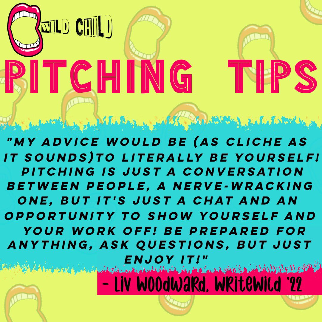 wearewildchild_'s tweet photo. #PitchingTip #3 ✨🔥
We’re back with another gem of advice to help up & coming creatives smash those pitching opportunities & create sustainable change within the arts industry! 💪
There’s plenty more advice coming your way so keep a look out! 🤩💋
#BeTheChange #socialmobility https://t.co/YfGJaTs6gP