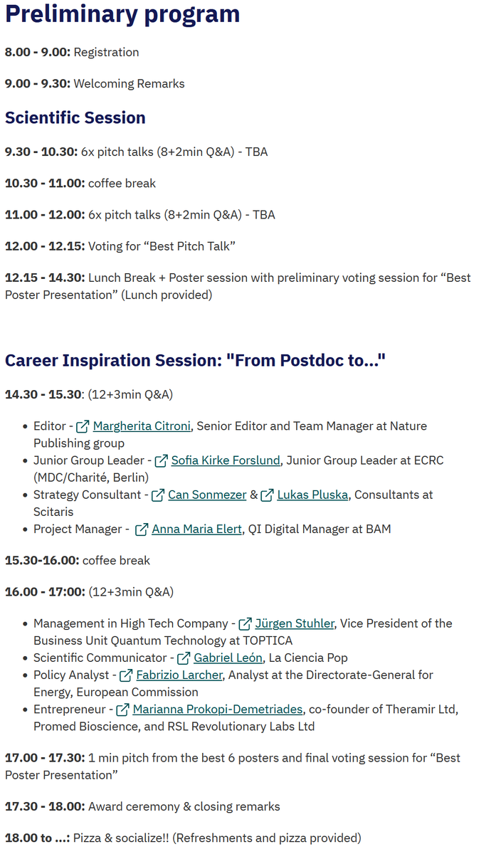 Good Monday y'all! 
Next week #PDD22 will finally take place at the <a href="/HumboldtGraduat/">HumboldtGraduateSchool</a> school! Here is the final program and how to get to the location
goo.gl/maps/mQZ4T3UXp… 
Also this year we are proudly part of <a href="/BerlinSciWeek/">Berlin Science Week</a>‼️