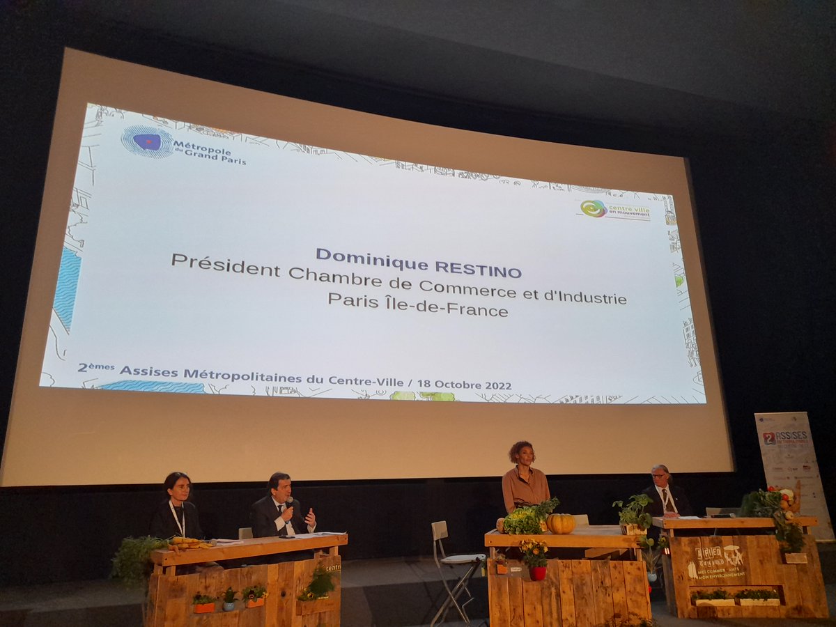 d_restino's tweet photo. A l'occasion des Assises du #centreville ce matin, j'ai pu revenir sur les défis pour le #commerce de centre-ville dans le contexte post-covid notamment les transitions écologique et numérique, et les axes de notre partenariat avec la @GrandParisMGP pour le revitaliser. https://t.co/xs8QNhJgN4