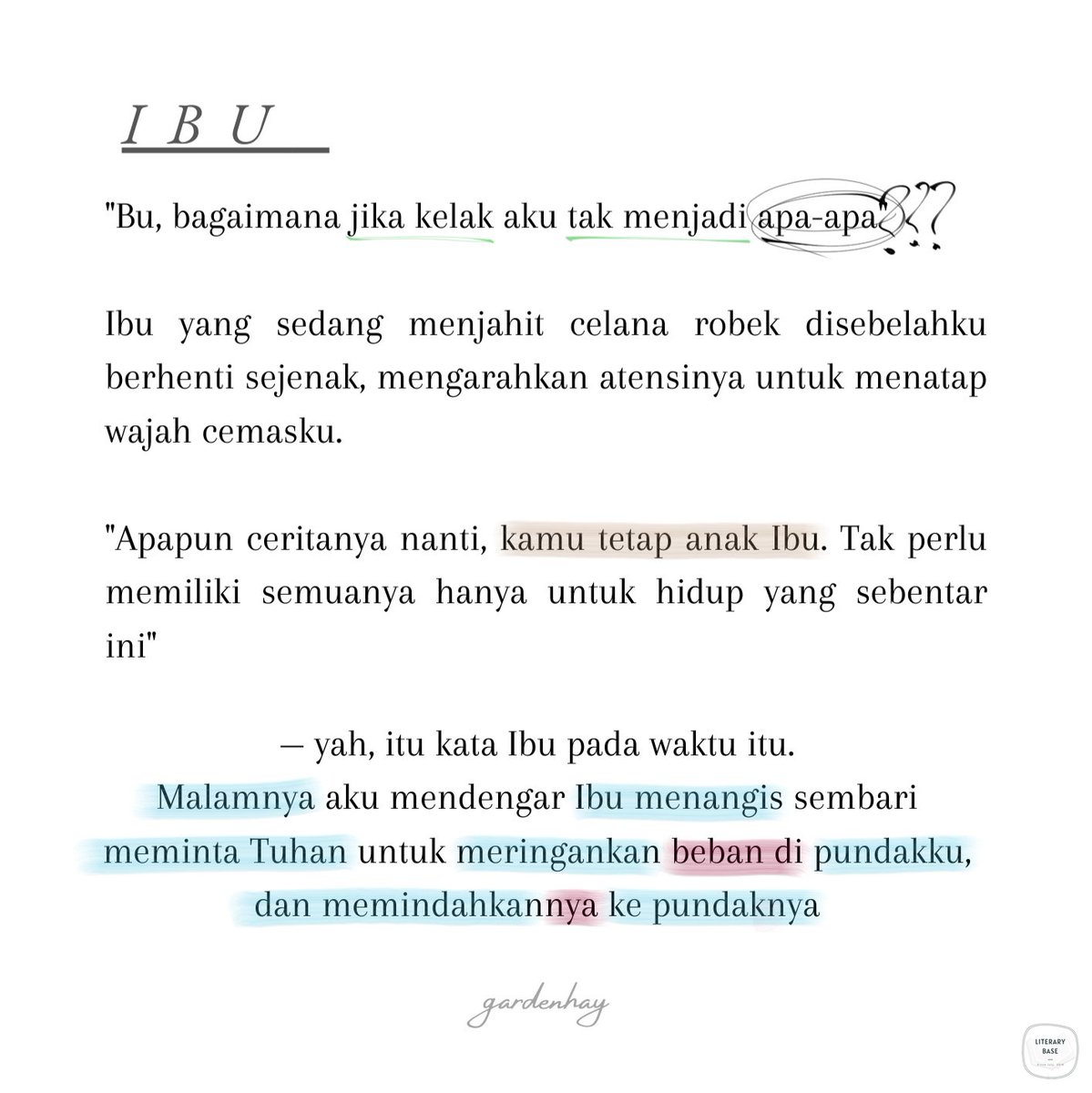 literarybase's tweet photo. Karya | Bu, bagaimana? https://t.co/6VWJYQSFdM
