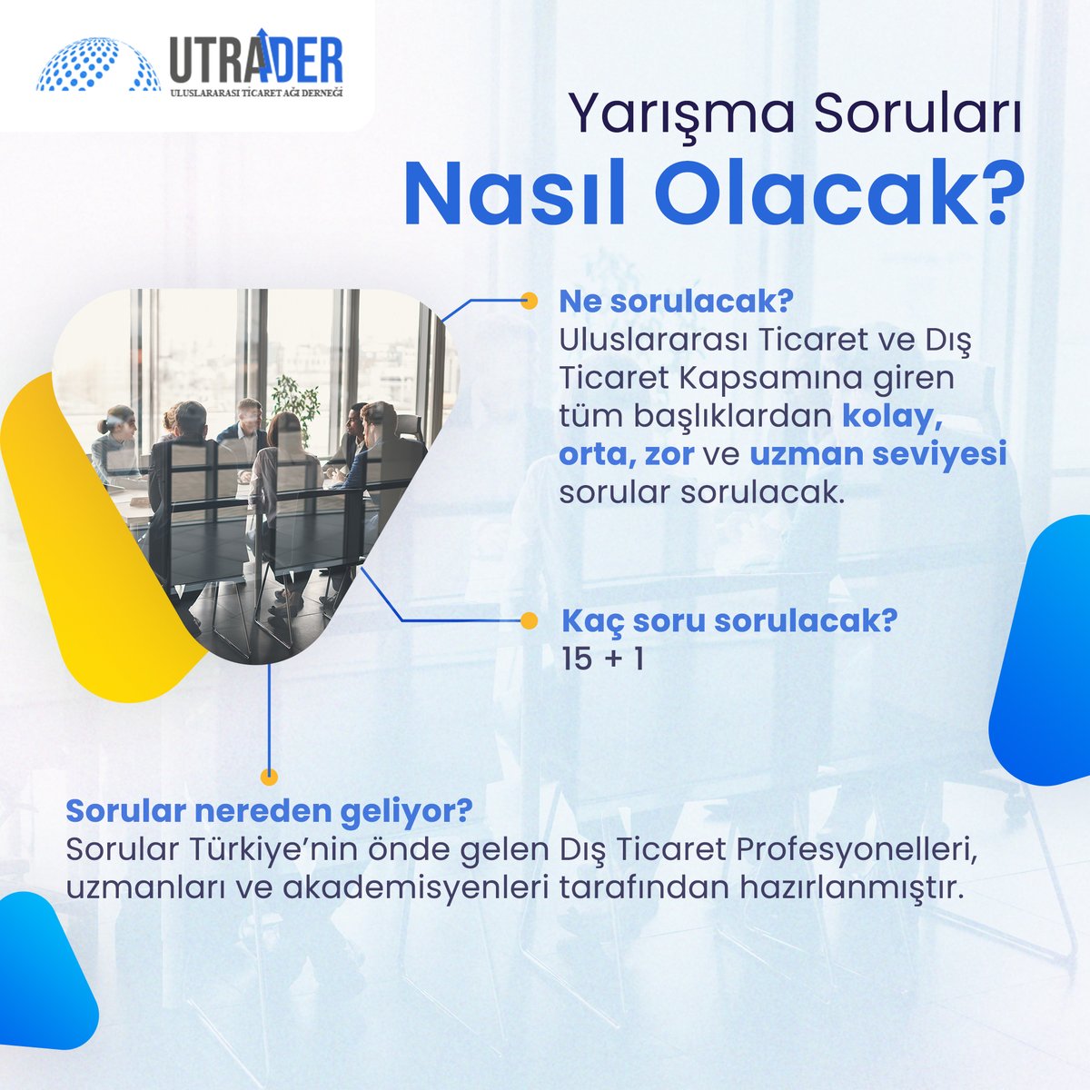 UtraderOrg's tweet photo. Utrader Ticaret Ligi 2.Sezon Yarışma Soruları Nasıl Olacak?
İlk yarışma için hemen kayıt olabilirsiniz;
https://t.co/Ergqzhe25Q
#utraderorg #foreigntrade #internationaltrade #dışticaret #export #import #lojistik #logistics #gümrük #customs #incoterms #utraderticaretligi https://t.co/d8D4XBNnLa
