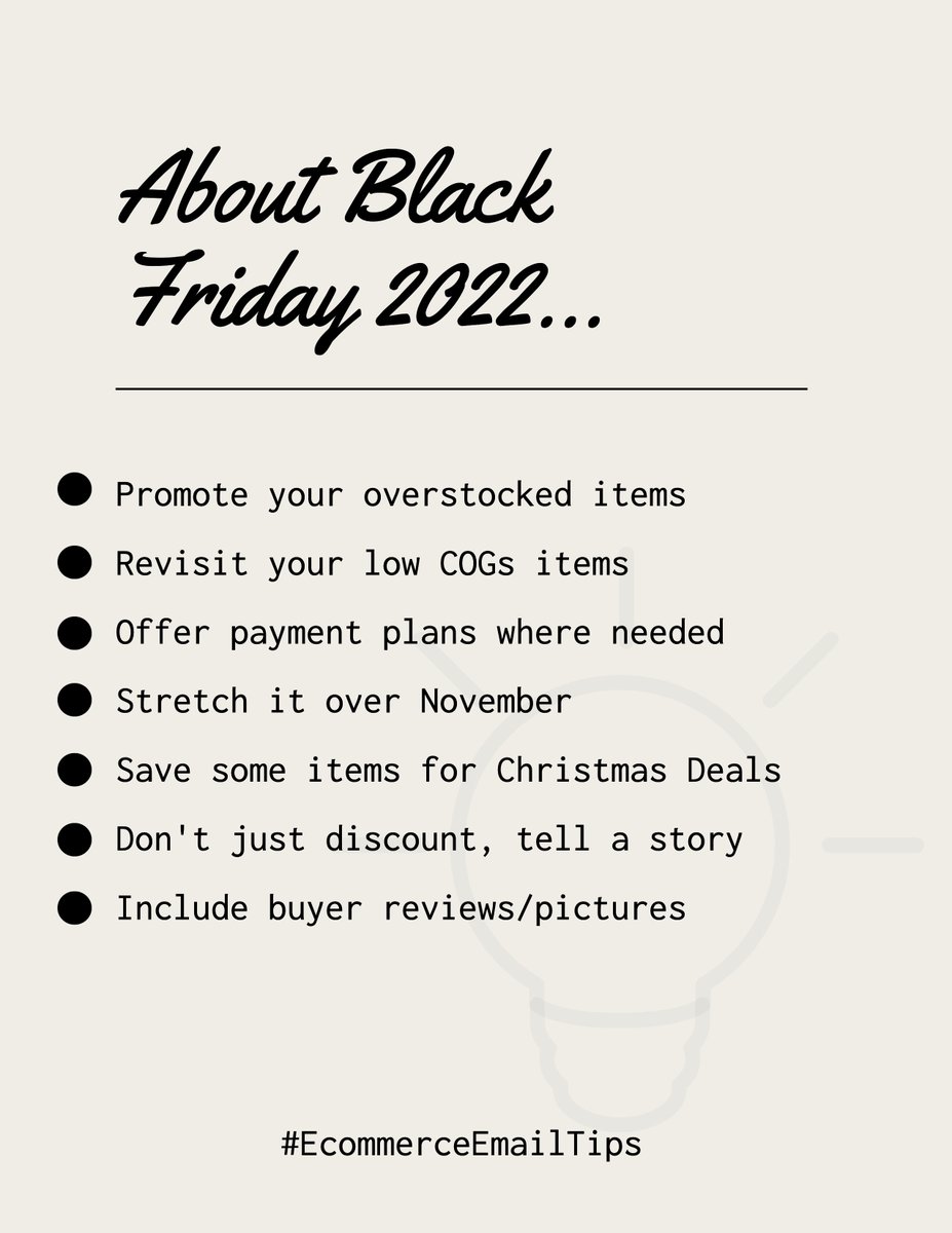 Black Friday is just around the corner... #EcommerceEmail