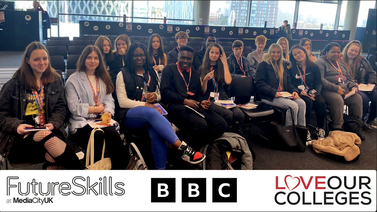FSkillsCreative's tweet image. Our students are the next generation of content creators, presenters and innovators and today they are at @MediaCityUK and the @BBC to celebrate the BBC as it marks 100 years of broadcasting. 
#loveourcolleges #CollegesWeek