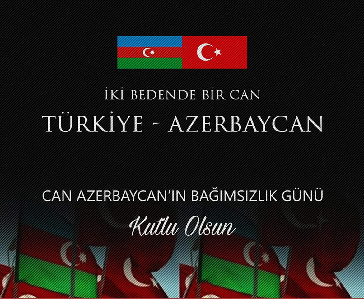 Can #Azerbaycan'ın bağımsızlığının 31. yılı kutlu olsun!
#ikidevlettekmillet #salı