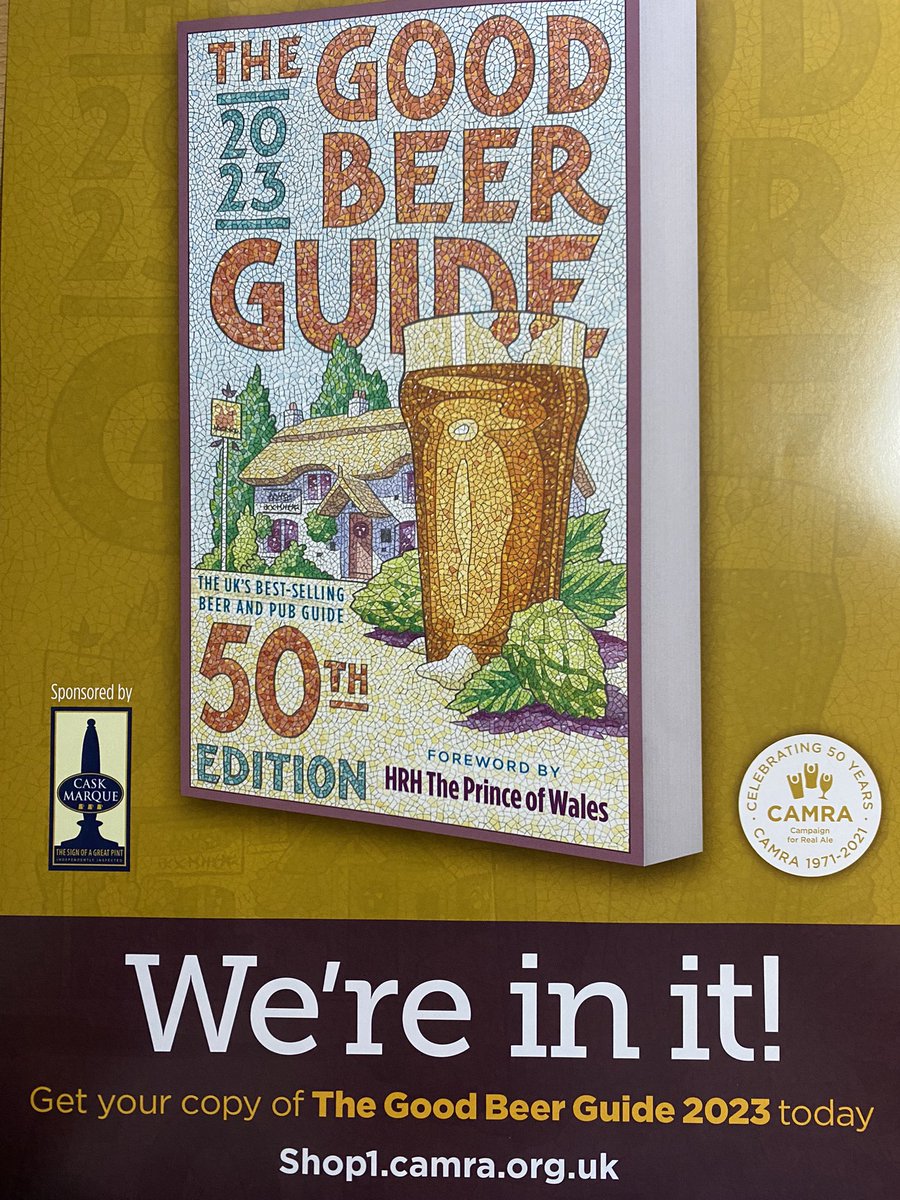RoseAndCrownBeb's tweet photo. π¨ Good news alert! π¨
Well this is a much needed spirit lifter - weβve retained our listing in the @CAMRA_Official Good Beer Guide 2023! #wereinit #goodbeerguide https://t.co/OdybAROhW5