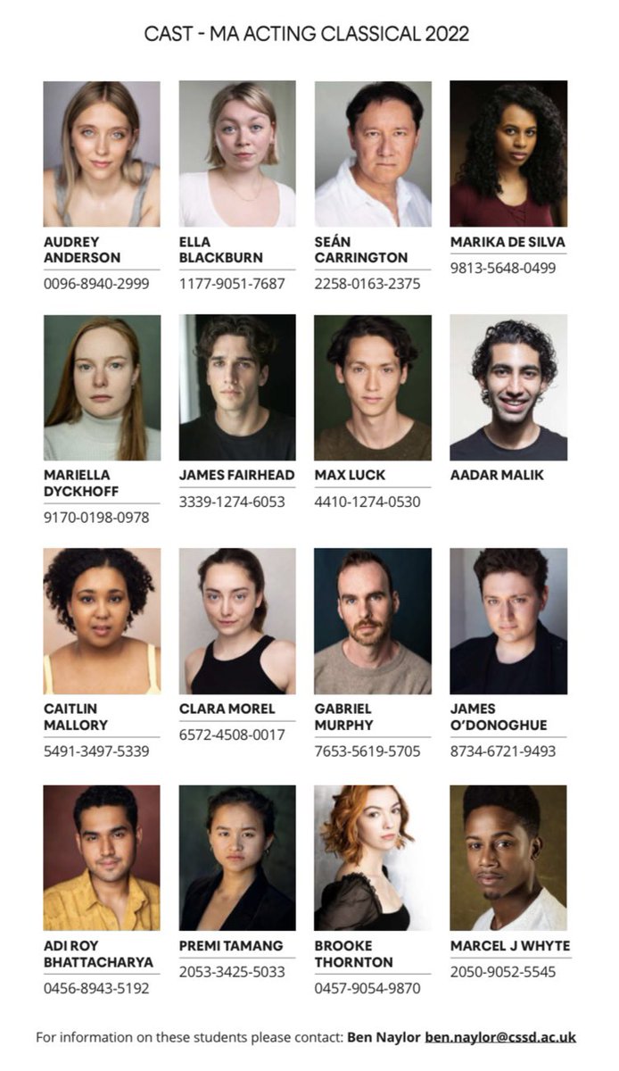 MA Acting Classical @ Central tweet media