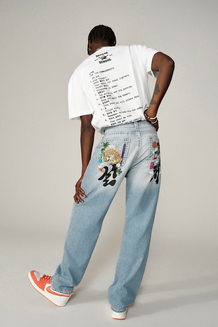 StreetFashion01's tweet photo. True Religion x Sundae School (2022) https://t.co/sdUGVz3Ekj