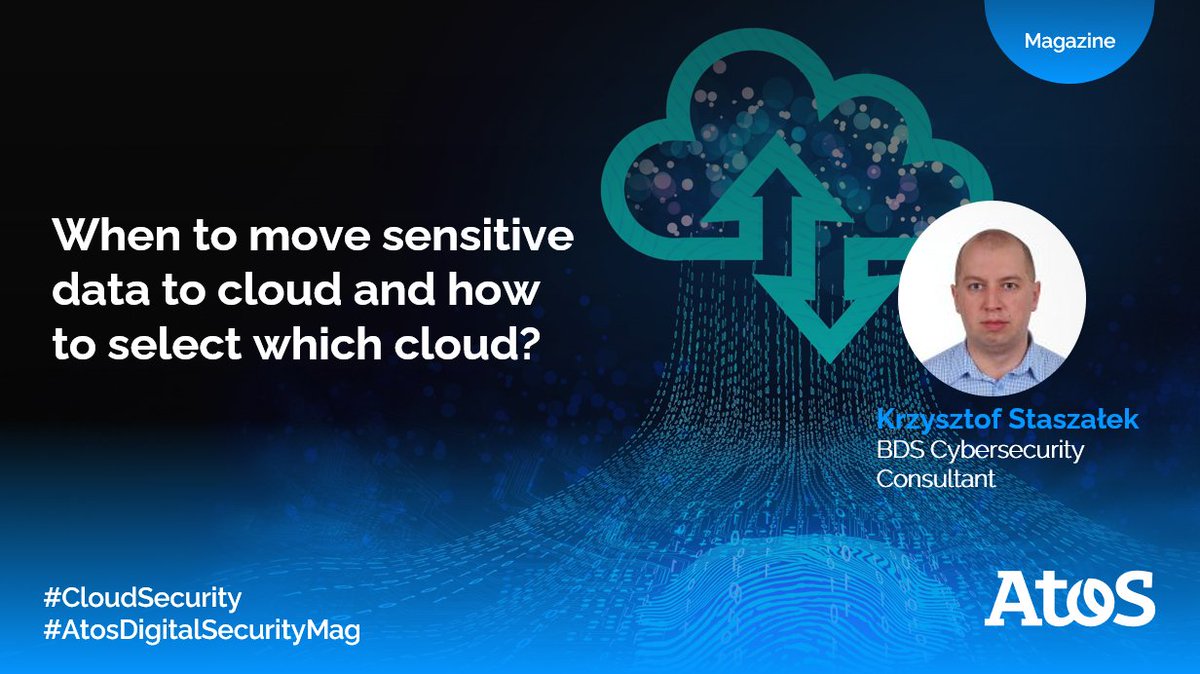 Comment savoir si vous êtes prêt à transférer vos données sensibles vers le #cloud ? 🧐 Krzysztof Staszalek partage les outils pour soutenir votre stratégie de protection des données et vous adapter aux besoins évolutifs de votre infrastructure cloud ➡️ atos.net/en/lp/digital-…