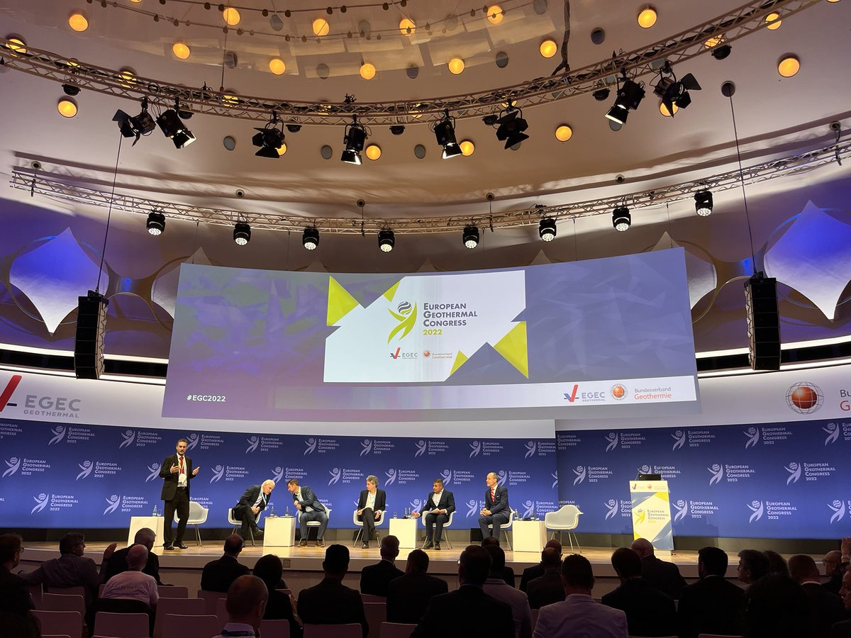 HiddaThorst's tweet photo. Important emphasis on strengthened heat planning to solve our energy challenge at #EGC2022. Disappointing to see that the first two panels were all male. We can do better at representing our diverse #geothermal industry.
#diversitymatters #heating @EGEC_geothermal https://t.co/CEtriK0vLZ