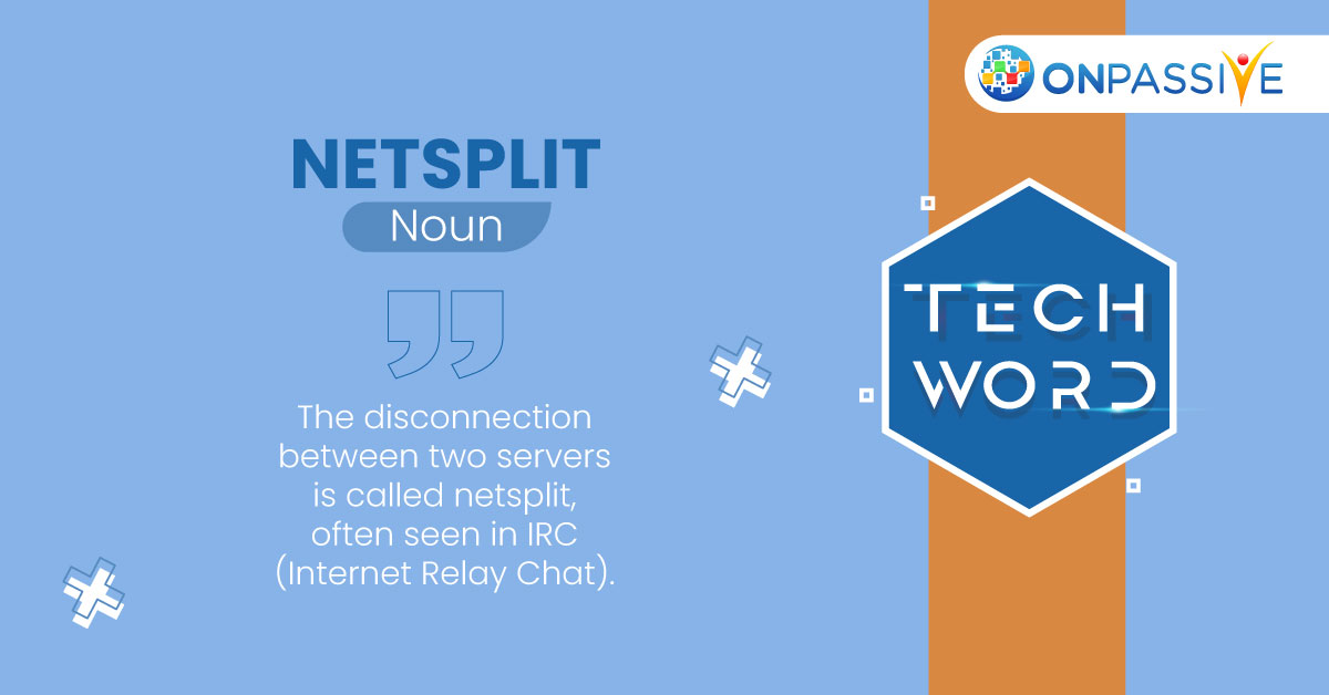 Shopon0001's tweet photo. When a netsplit event occurs, the entire ‘network’ is ‘split’ into two because of the structure of IRC networks.
#NetSplit #Techword #ONPASSIVE #Aitechnology https://t.co/36SxpLrr7k