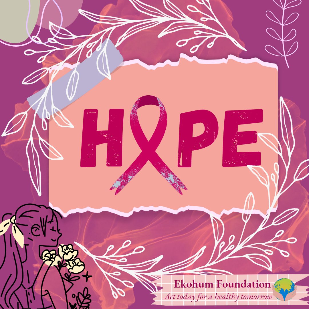 Ekohum_ngo's tweet photo. October is Breast Cancer Awareness Month.
Join us in Helping Women, share your story, and help spread awareness.
Let's give the victims a reason for HOPE **
#breastcancerawareness
#breastcancerawarenessmonth #cancerfree #hope #creatingacancerfreefuture #ekohumfoundation #ekohum https://t.co/8VLMSJYrxR