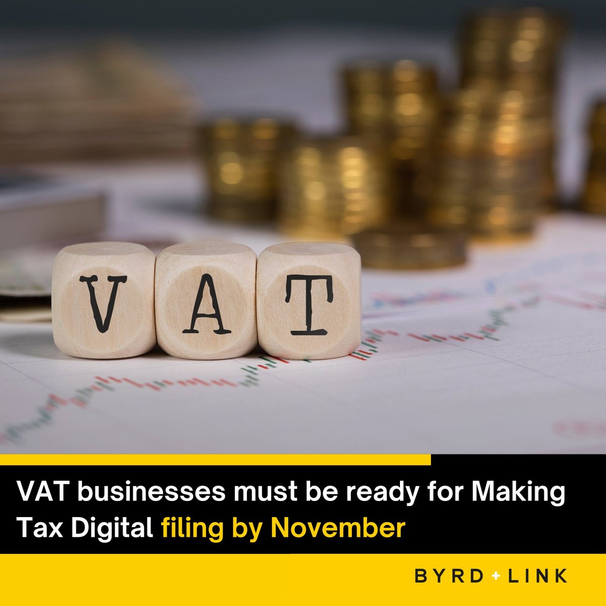 byrdandlink's tweet photo. Industry update ‼️

HMRC is reminding businesses that they will no longer be able to use their existing Value Added Tax (VAT) online account to submit VAT returns from 1 November.

Read more on our LinkedIn or Instagram page 😊 https://t.co/f9mDAqANGb