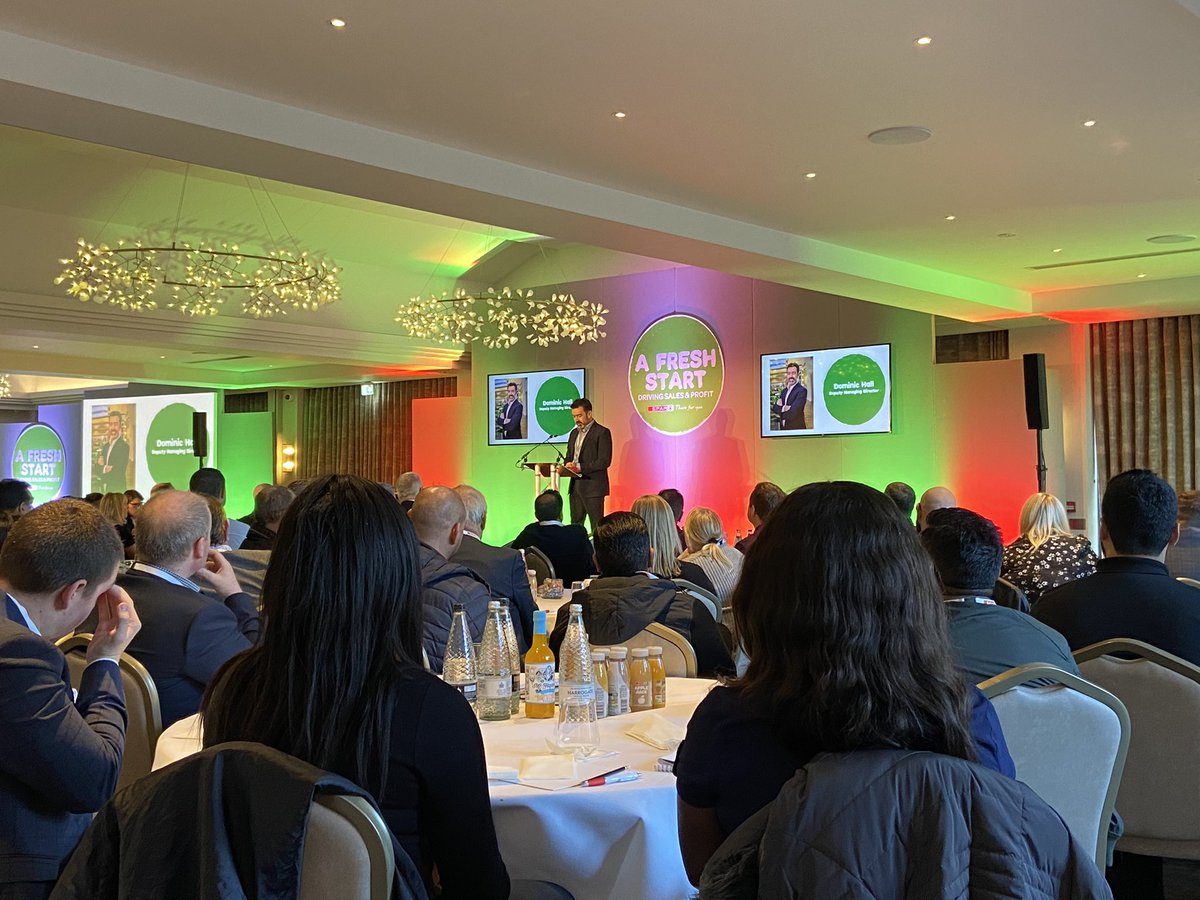 SPARNorthEng's tweet photo. We’re on to the next of our presentations and Deputy Managing Director Dominic Hall is now on stage delivering news on a range of IT updates and improvements.
@SPARintheUK #SPAR #JamesHall #ThereForYou #SPARDSAP https://t.co/h7M7G0SfoX