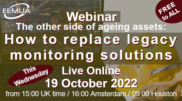 HazardExShout's tweet photo. .@EEMUAnews Webinar – The other side of ageing assets: How to replace legacy monitoring solutions – FREE &amp; Open to All **Wednesday 19 October** – https://t.co/w4cAT6z8Qa – focus 1 hour live online on: *monitoring ageing assets; *repowering plant; *antiquated monitoring hardware https://t.co/ldLTsXWfDW