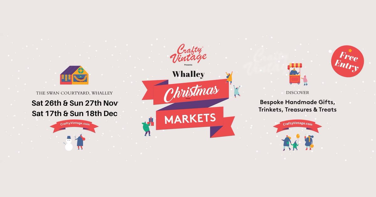 Crafty_Vintage's tweet photo. 🎅🏼 Yo ho ho! Ribble Valley Christmas Markets - Exhibitors apply NOW at 👉🏻 https://t.co/CHBXg0M9I4 https://t.co/E5X31LeE1A