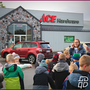 ByronCenterChr's tweet photo. As part of the social studies learning, we want students to practice being community builders. To do that, our students covered many Byron Center businesses in prayer and asked God to bless the people that work in each one! #bccs #bccssecondgrade #communitybuilders https://t.co/70BZ7DTxIw