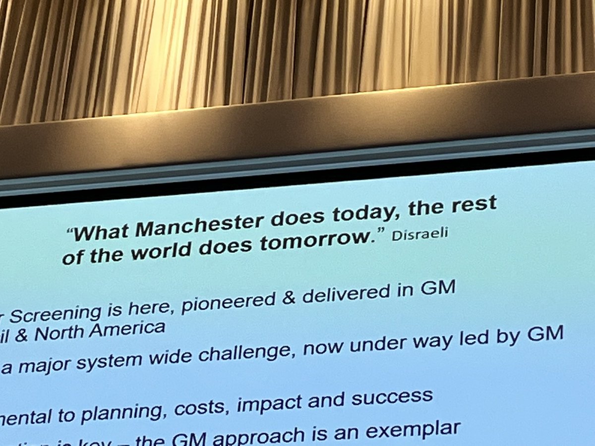 PennineBowelCSP's tweet photo. Quote of the day. Disraeli talks sense 👏 #Manchester #GMCC22 https://t.co/66vmf6l5Or