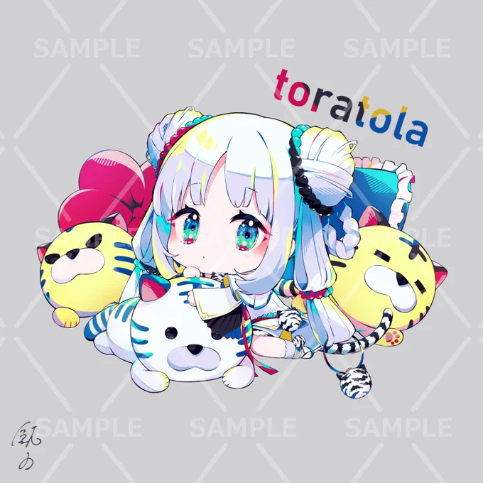 この前の全身イラストに引き続き とらとらさん()のSDイラストも描かせていただきました!ありがとうございました 