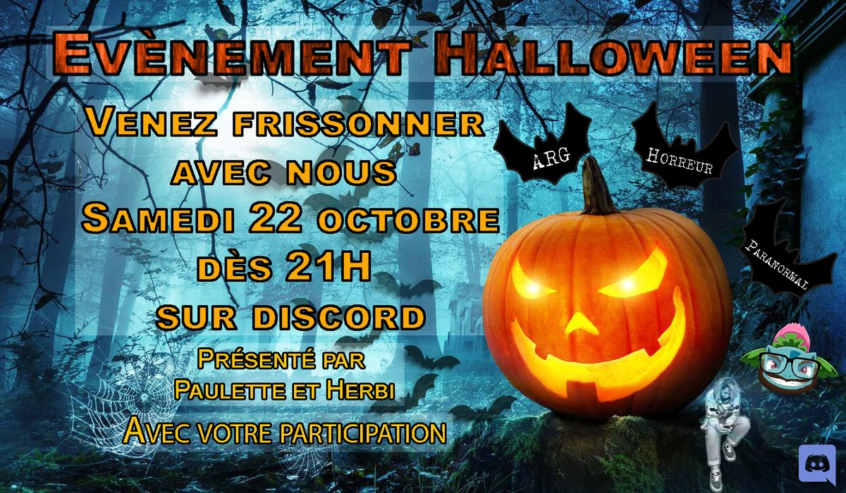Polluxisgood's tweet image. 👻Halloween approche à grand pas👻
Pour l'occasion, la communauté organise une soirée spécial sur le discord ! Récits effrayants, petits jeux, et bonne ambiance au programme.

Rejoins nous !

discord.com/invite/5Xw5rtb…